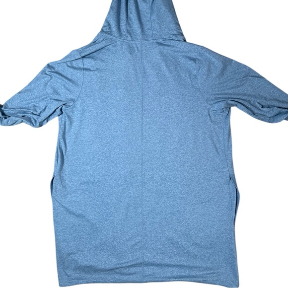 Athleta Hooded Wrap Cardigan Blue Size Large - Picture 3 of 7